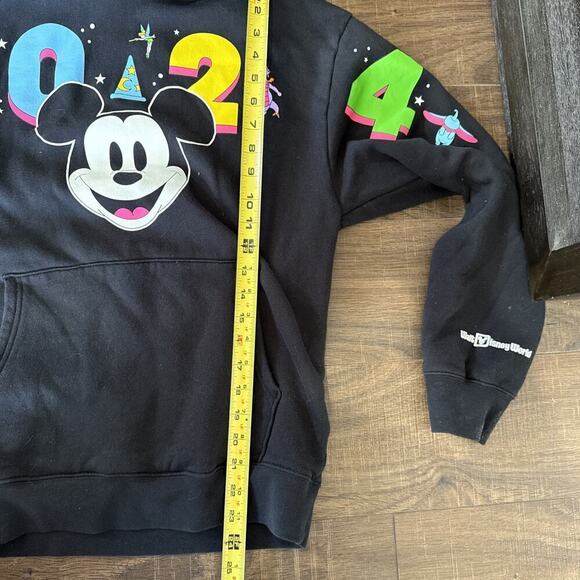 Disney World 2024 Mickey Mouse Hoodie Character Icons Figment Parks Neon Small - Picture 7 of 7